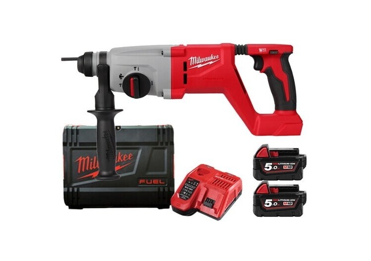 Milwaukee M18 BLHACD26 BL 2×5.0Ah 18V Keyless 1270Rpm 4600Bpm 2.6J *Charger_220V