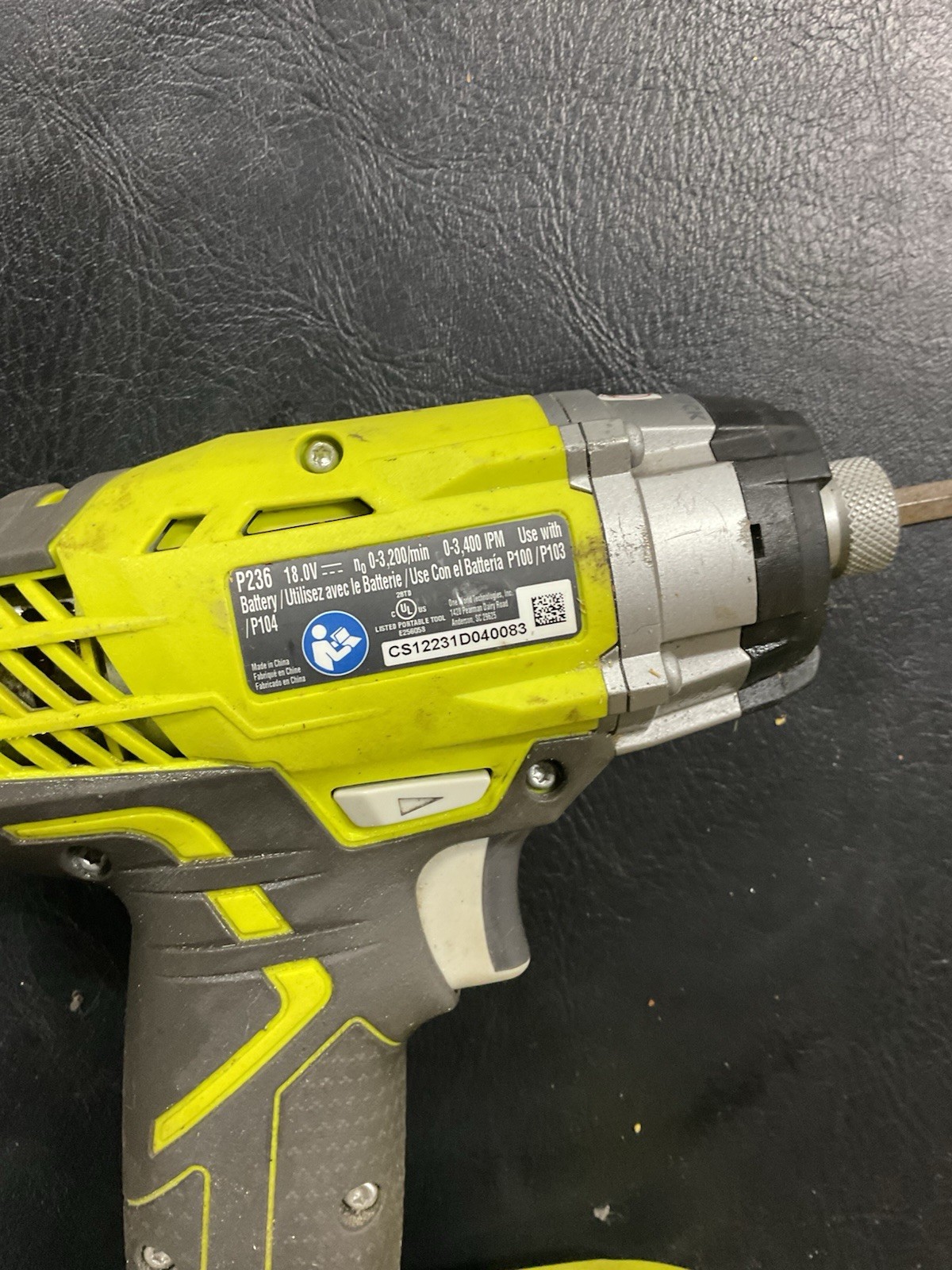 Ryobi One+ P236A 18V 1/4&Prime; Cordless Impact Drill Driver BARE TOOL ONLy No Battery