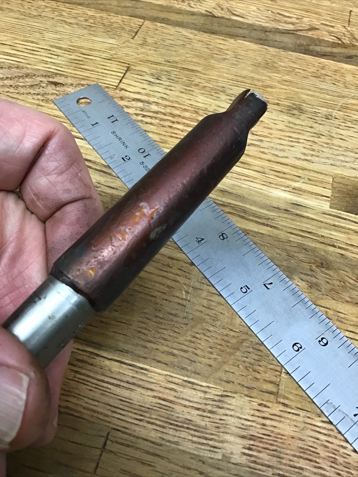 BLACK DRILL CO. HARD STEEL DRILL 5/8” W. Mortise Taper