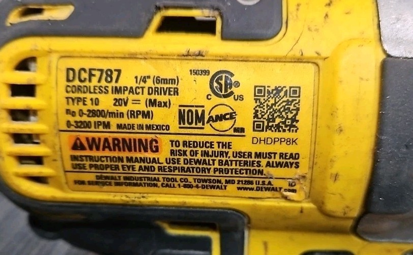 DeWalt Tools DCD771, DCD777, DCF787, DCF840 Impact Driver & Drill Drivers 4 Pack