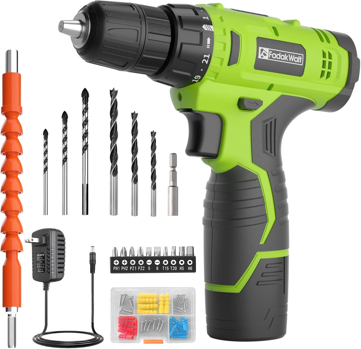 Cordless Drill Set,12V Power Drill Set with Battery and Charger, Electric Dri…
