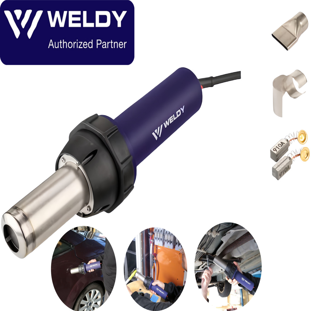 WELDY 3400W Heat Gun Plastic Welding Gun 230V Universal Kit Hot Air Hand Tools