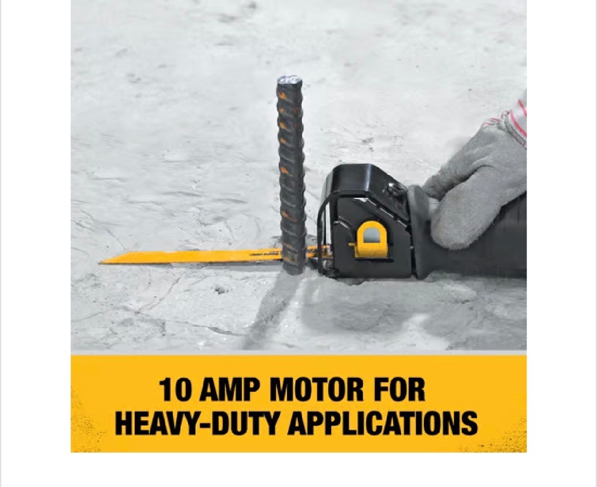 DEWALT DWE304 10 Amp Reciprocating Saw