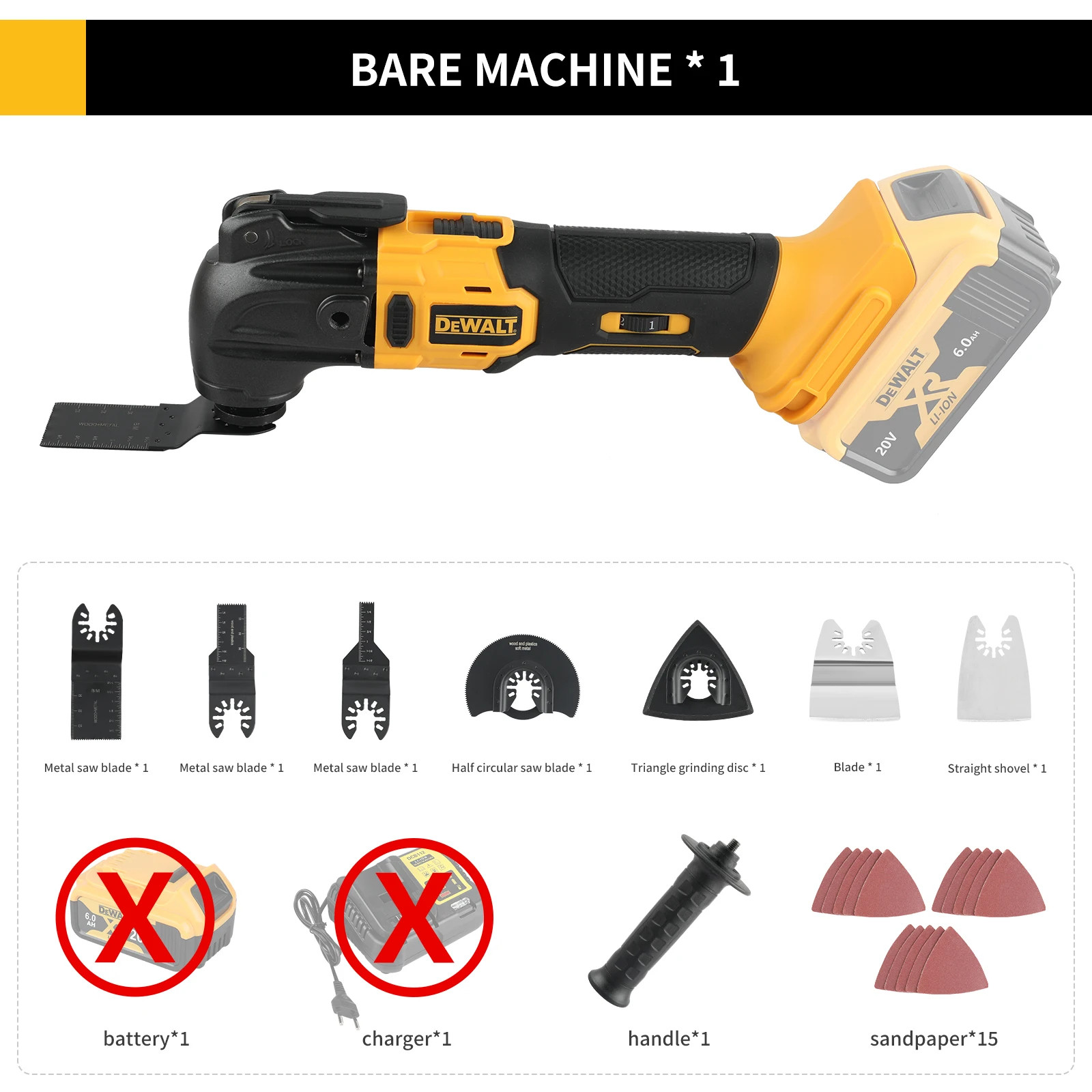 DEWALT DCS356 20V MAX XR Brushless Oscillating Multi-Tool *Tool Only* – USA