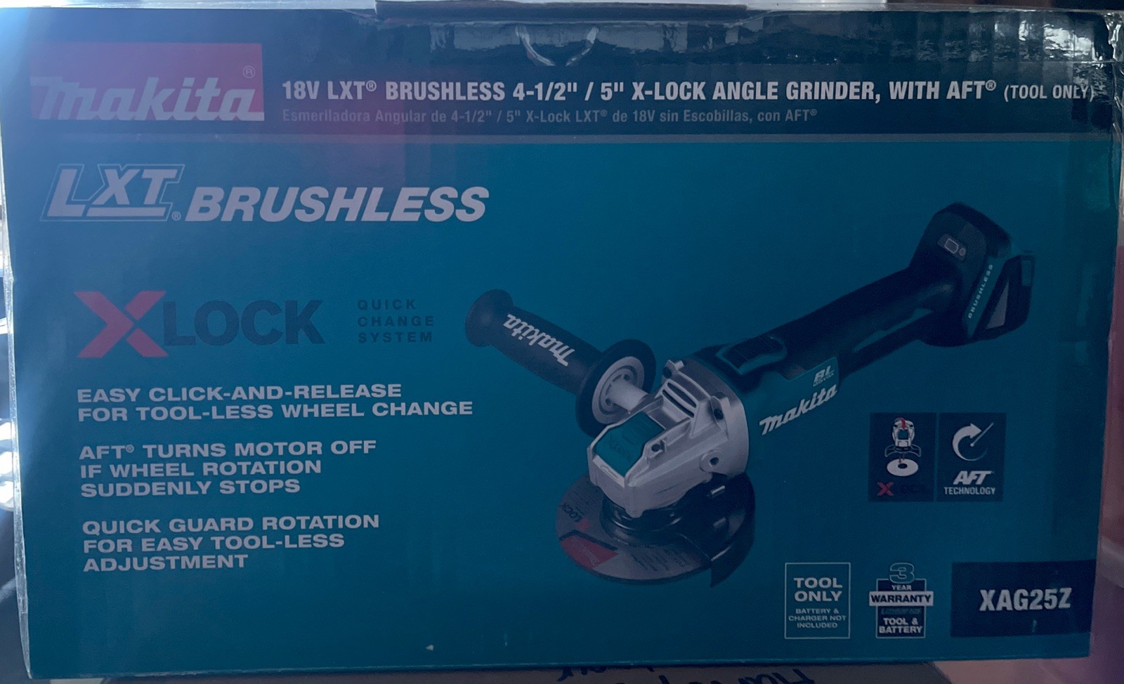 Makita XAG25Z Angle Grinder – Blue