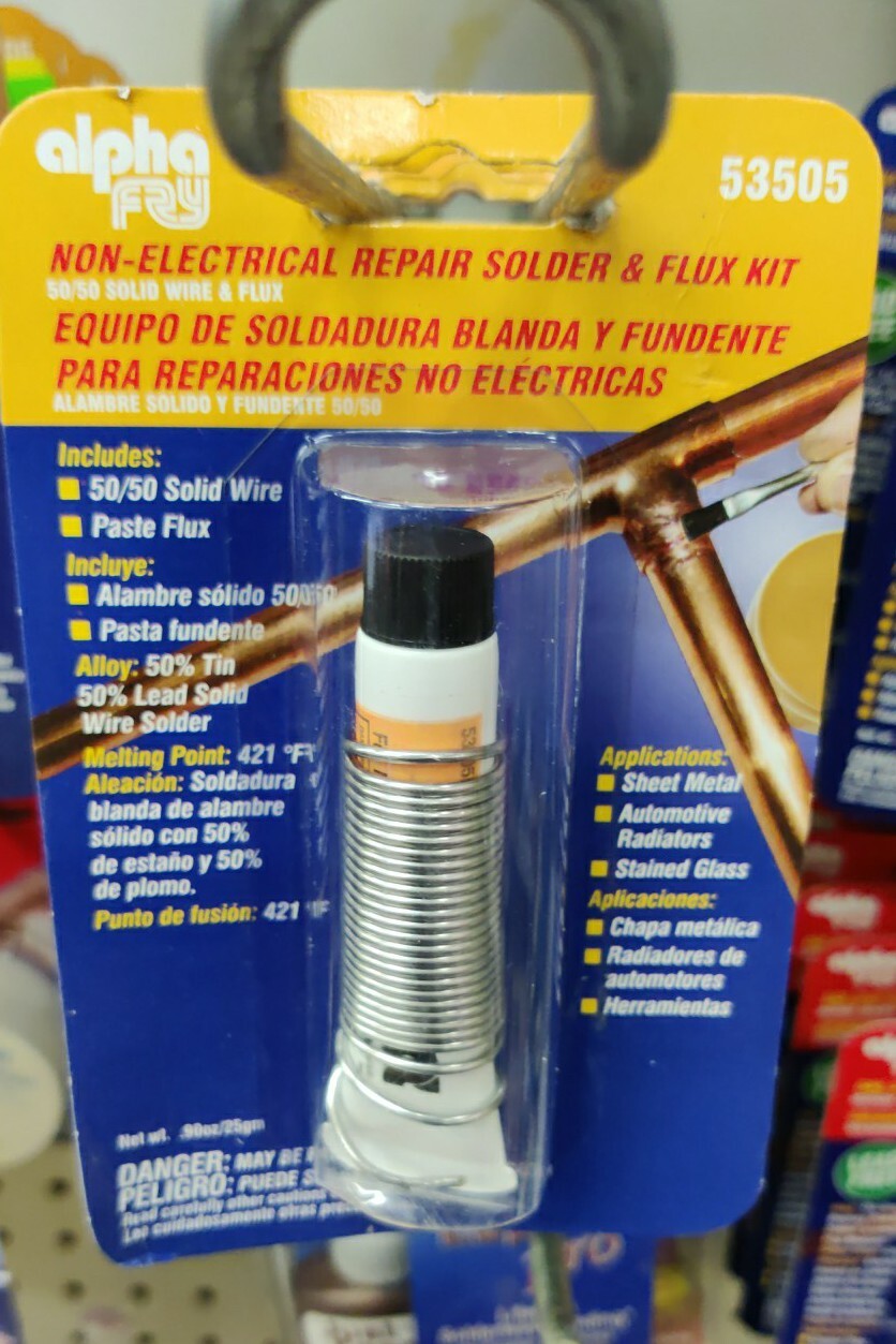 Alpha Metals #AM53505 .90OZ .062 Non Electrical repair Solder & Flux Kit