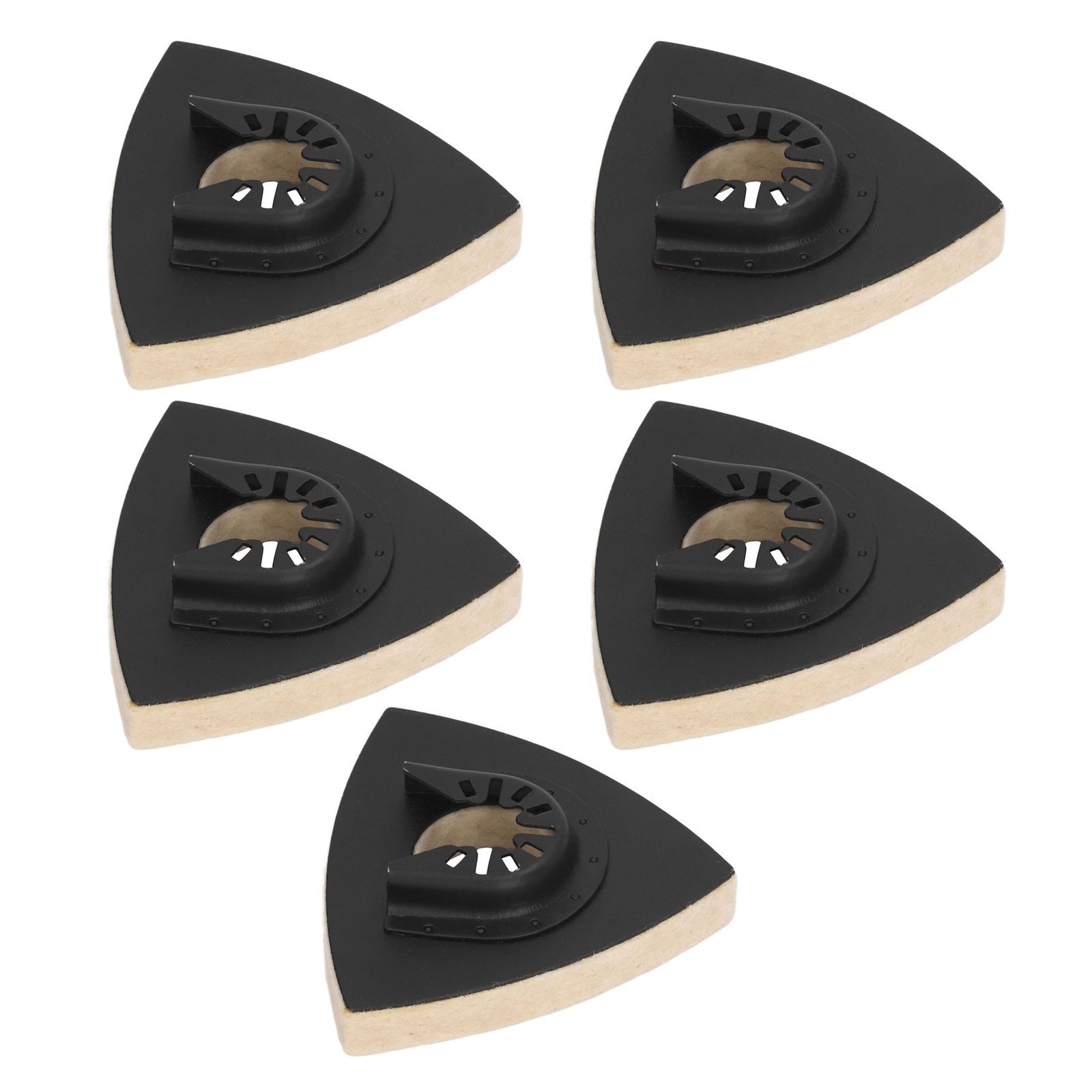 5PCS Wool Polishing Pad Triangular Felt For Oscillating Tool