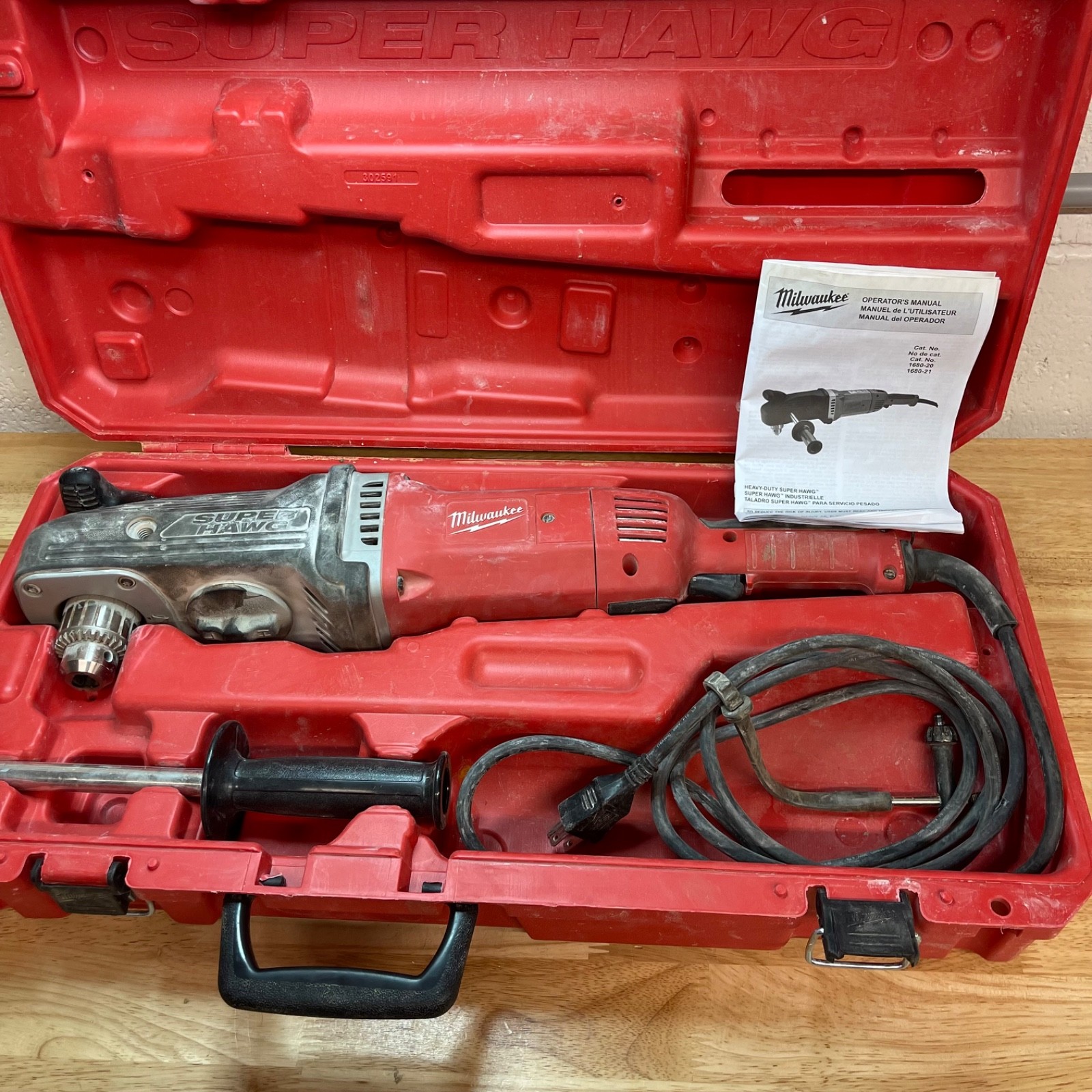 Super Hawg corded Drill Driver 1680-20 w/ case