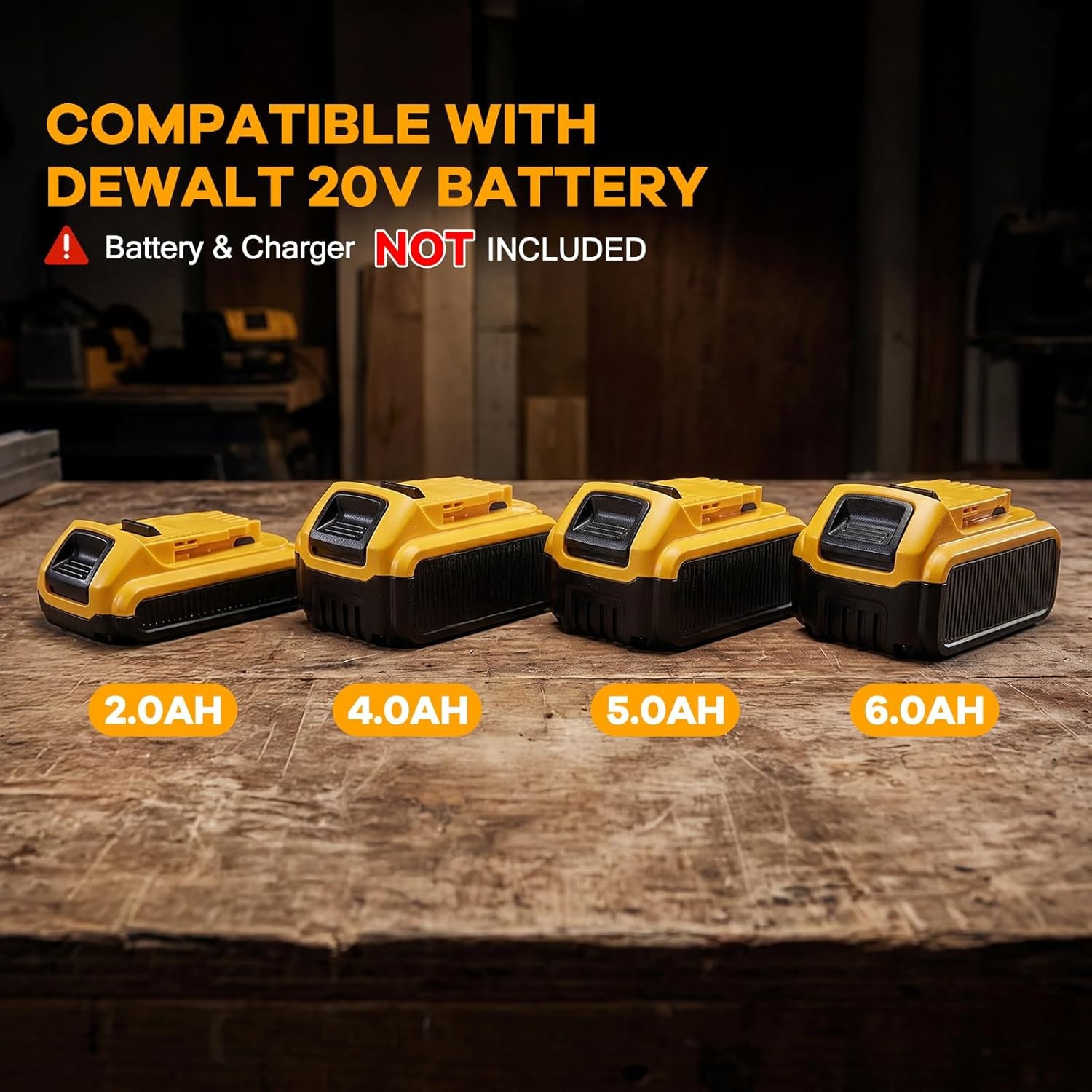 Cordless Impact Wrench 1/2&Prime; Compatible w/ DeWalt 20V Battery 1500N.m(1106Ft-Lbs)