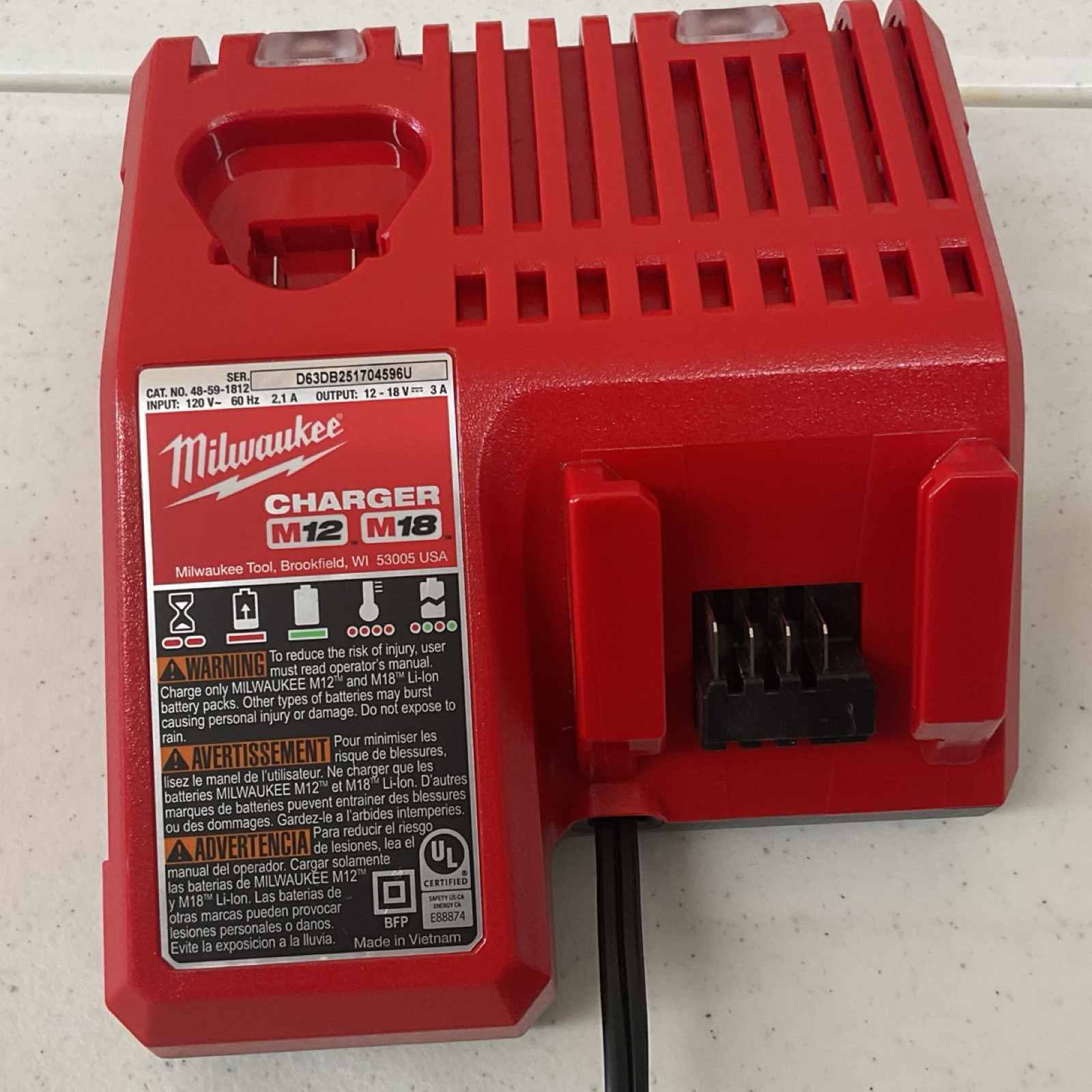 Milwaukee M18 3650-22CT Brushless Impact Driver Kit, 2 2.0Ah Batteries, Charger