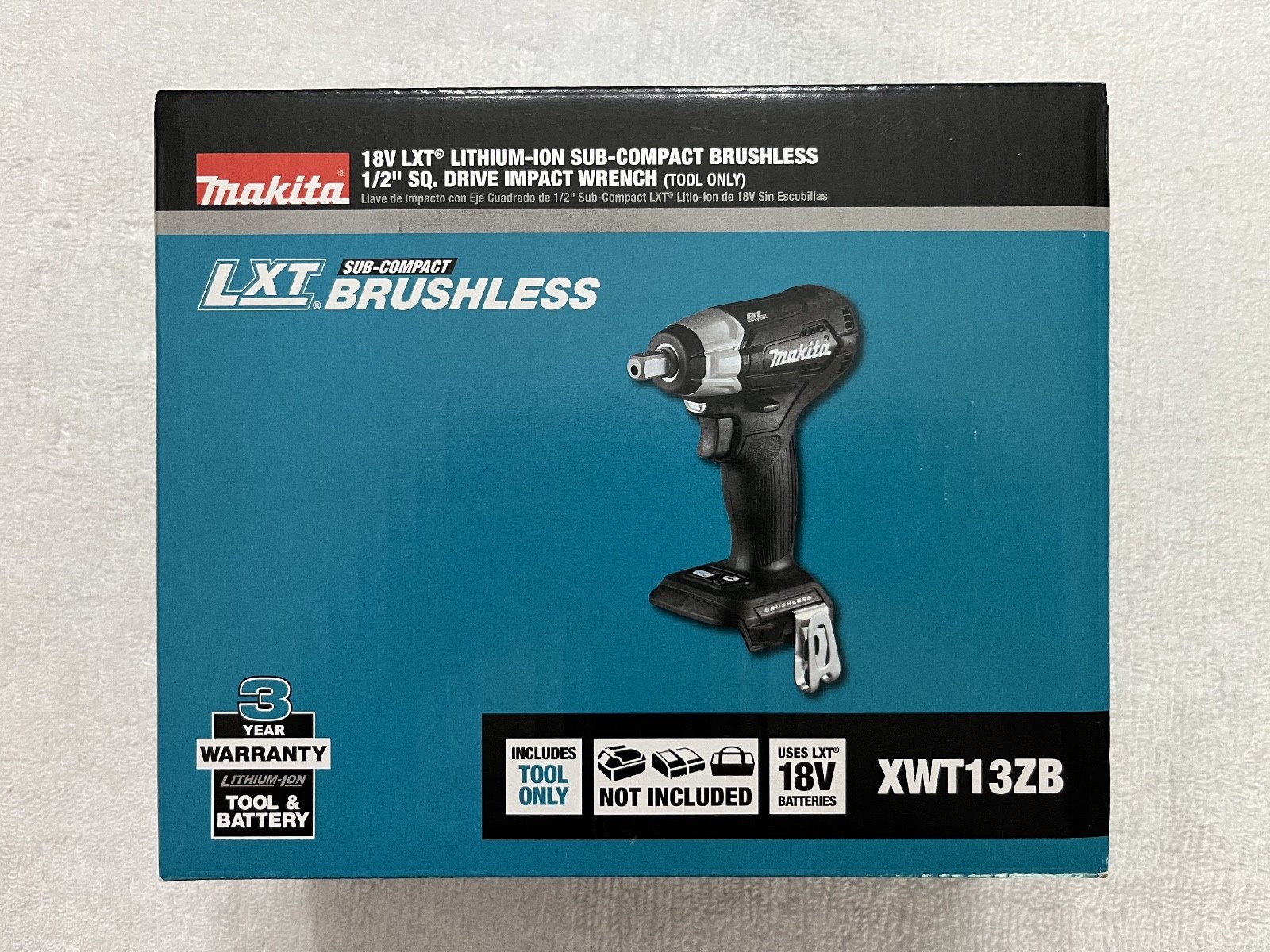 New Makita XWT13ZB 18V 18 Volt LXT 1/2” Brushless Sub-Compact Impact Wrench NIB
