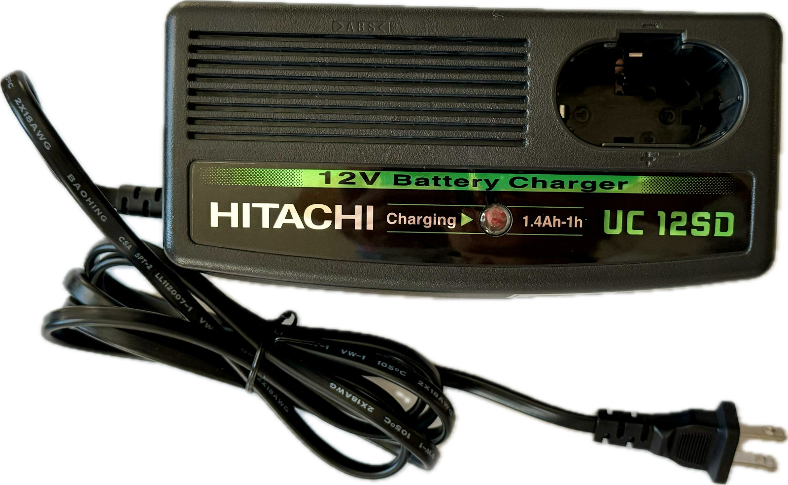 Hitachi Koki UB12D Flashlight 2 Batteries Charger and Case – DRILL NOT INCLUDED