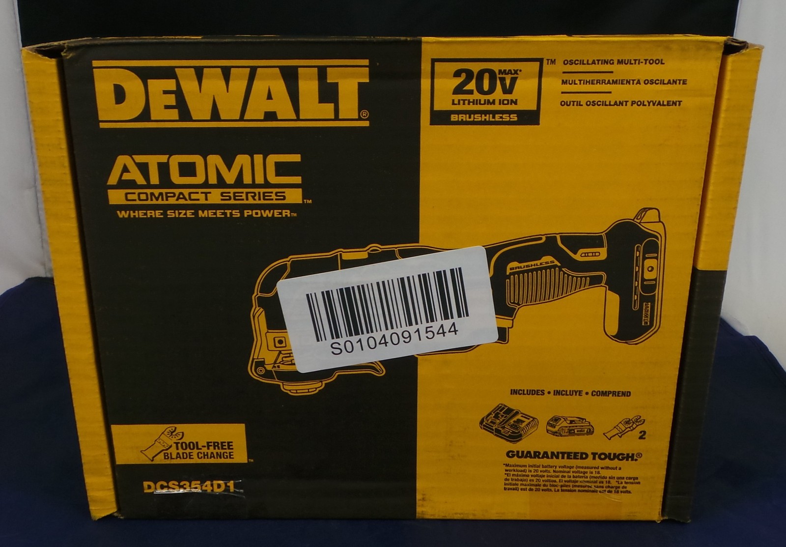 Dewalt DCS354D1 ATOMIC 20V MAX Cordless Brushless Oscillating Multi Tool Kit NEW