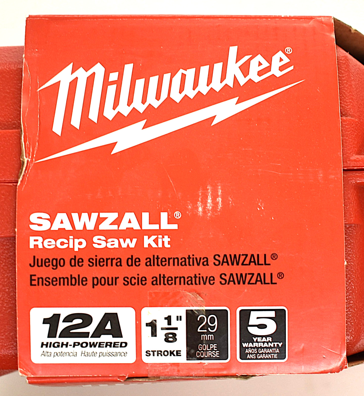 New USA Milwaukee SAWZALL Corded Reciprocating Saw 12 Amp Heavy Duty + Case