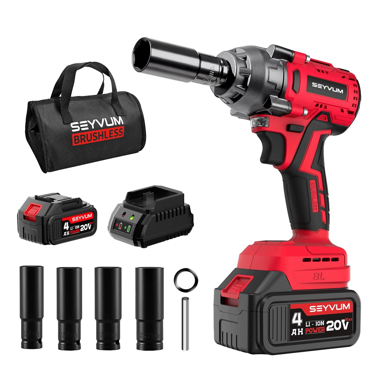 Impact Wrench,1/2&Prime; Impact Gun, Power Impact Driver Max Torque 320 Ft-lbs (430…