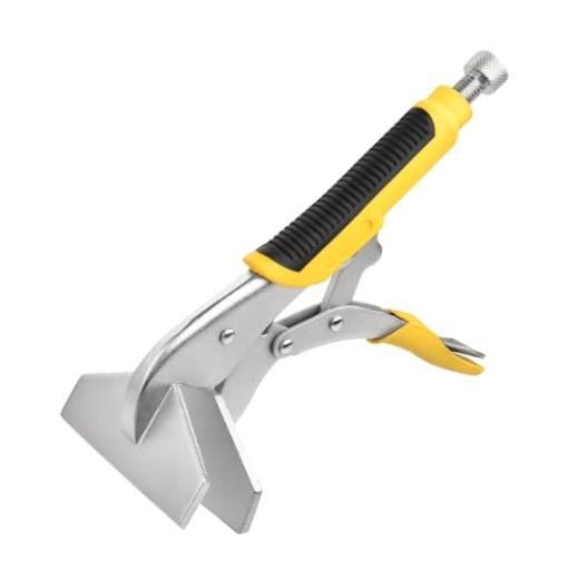 9&Prime; Flat Jaw Locking Sheet Metal Clamp Hand Seamer, Heavy Duty Sheet Metal
