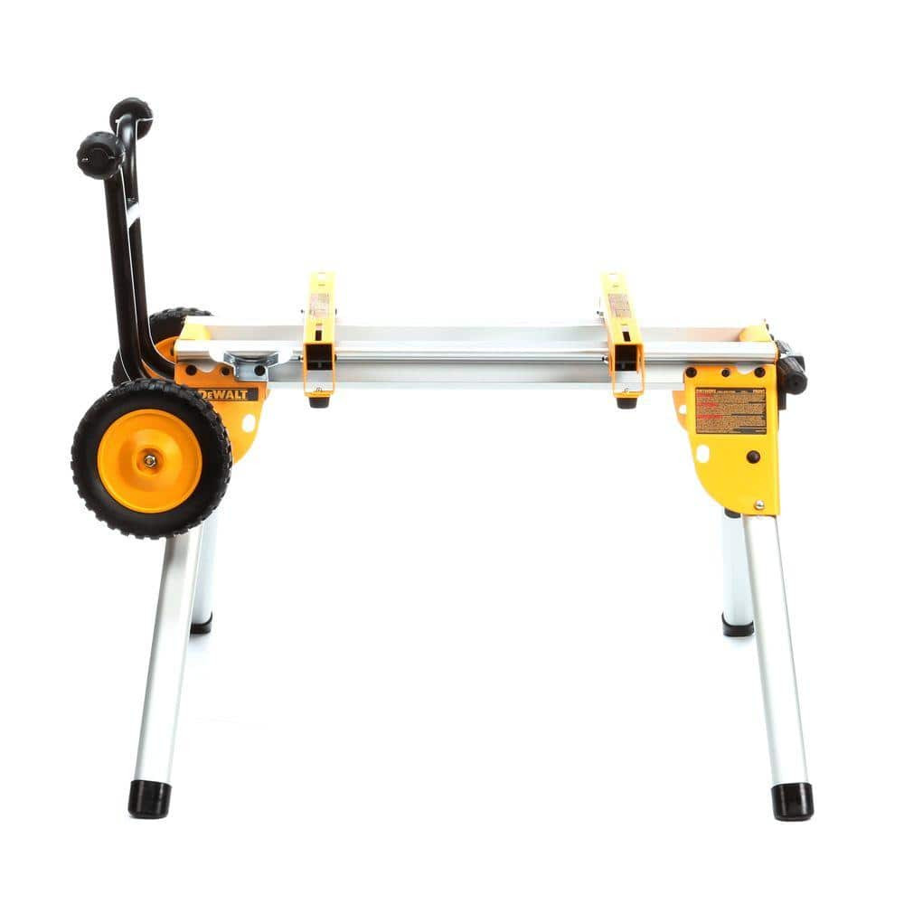 Rolling Table Saw Stand Heavy Duty Large Rubber Feet Lightweight Folding Legs