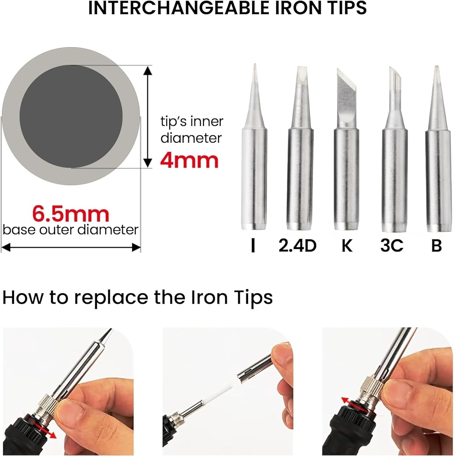 All-in-One 60W Adjustable Temperature Soldering Iron Kit for Electronics Repair