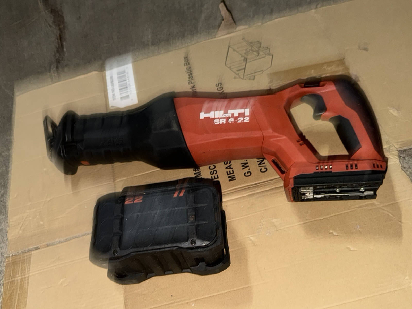Hilti SR 6-22 NURON AVR Reciprocating saw, Tool And Battery 3.95ah