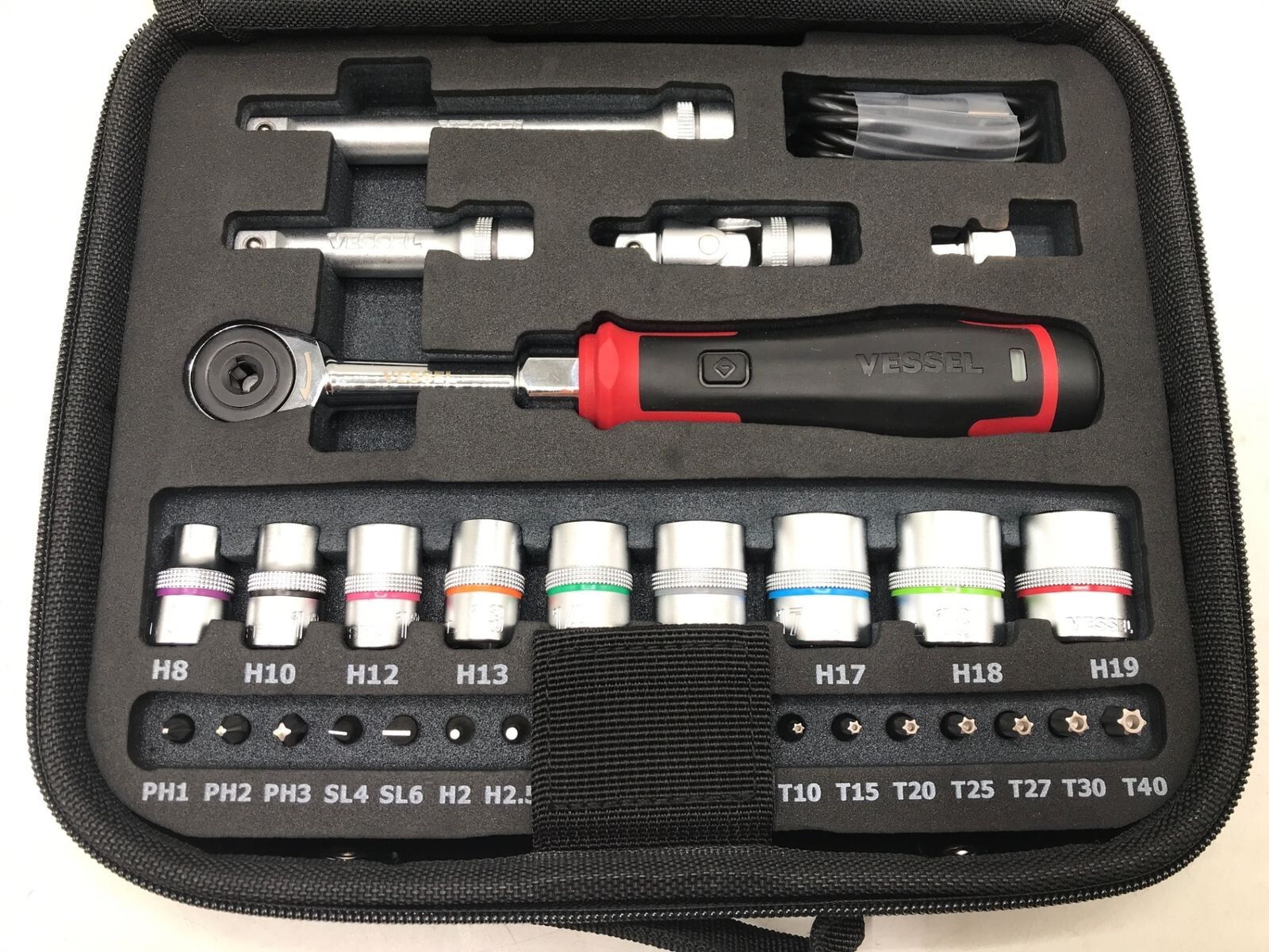 Vessel 400ER3-1M Cordless Electric Slim Ratchet Set IN STOCK From Japan New