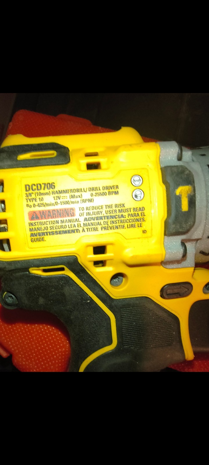 DEWALT DCD706 Hammer Drill & DCF901 Impact Wrench 12V Brushless Power Tool Set