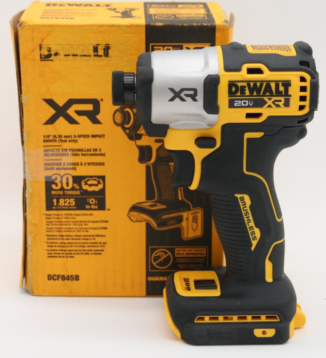 DEWALT 20 Volt Max XR Brushless 1/4 in. 3 Speed Impact Driver DCF845B -Tool Only