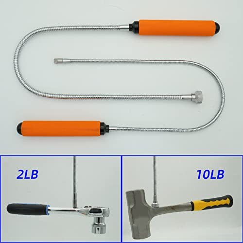 GUTIMORE Magnetic Pickup Tool Set 2LB & 10LB, 25&Prime;/26&Prime; Flexible Extension