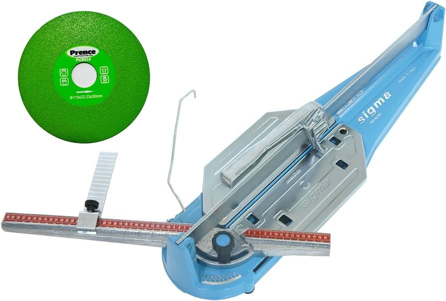 SIGMA 2B3 26&Prime; Tile Cutter + 4.5&Prime; Glass / Ceramic Diamond Blade SHIPS FROM USA