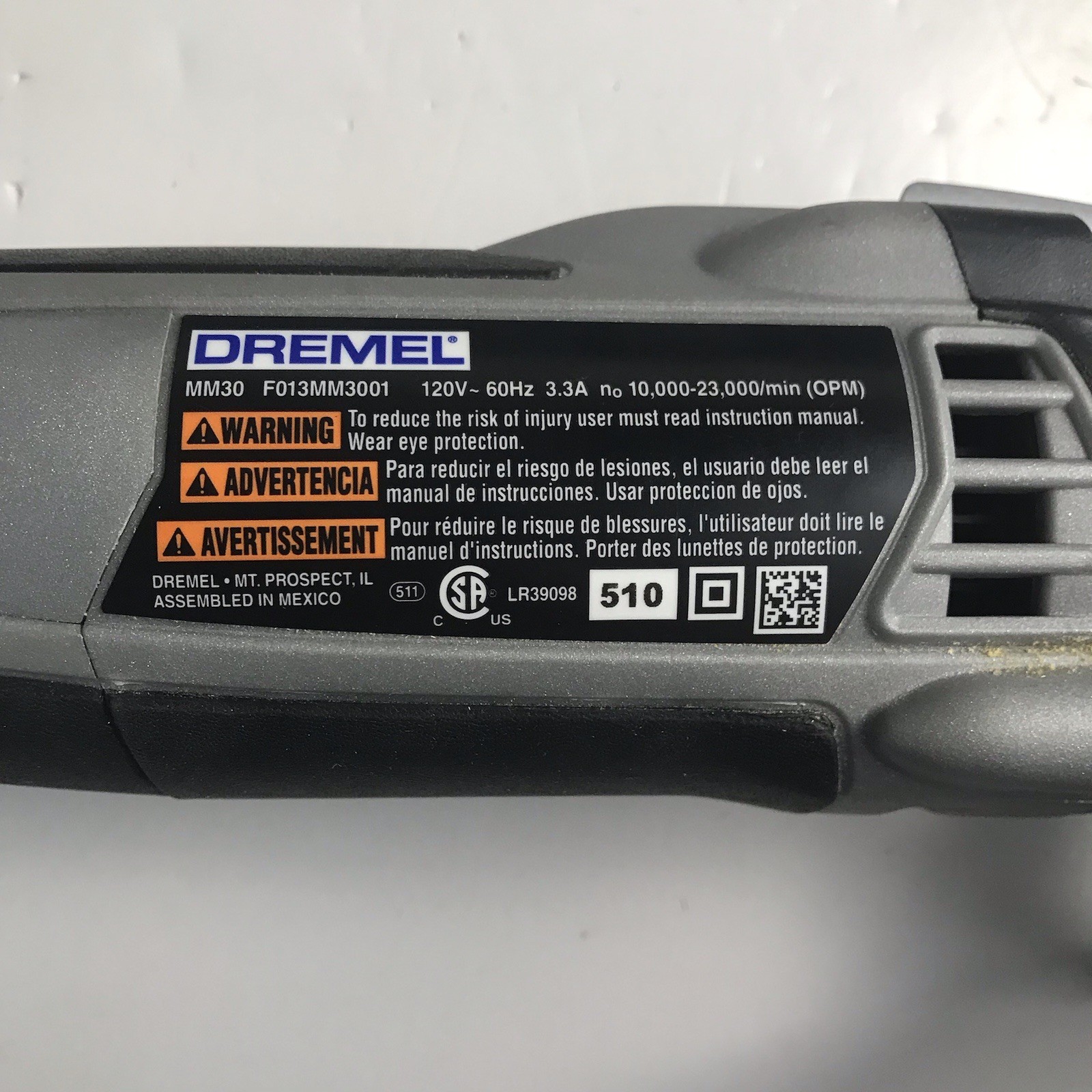 Dremel Multi-Max MM30 Variable Speed Multi-Tool In OEM Soft Case W Extra Blades