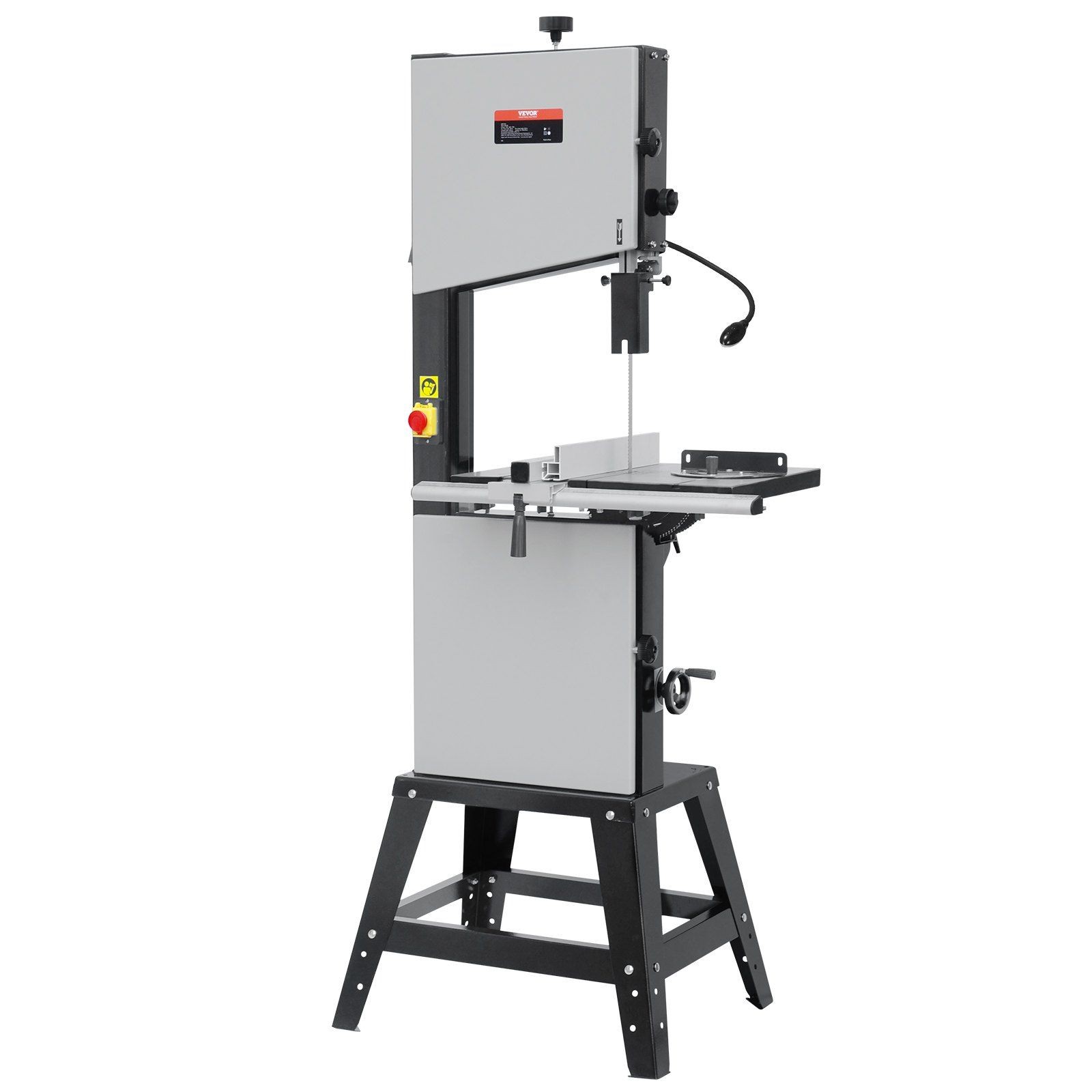 13.39&Prime; Benchtop Band Saw, 440-846 RPM, 1100W, Steel Table, Miter Gauge & Light