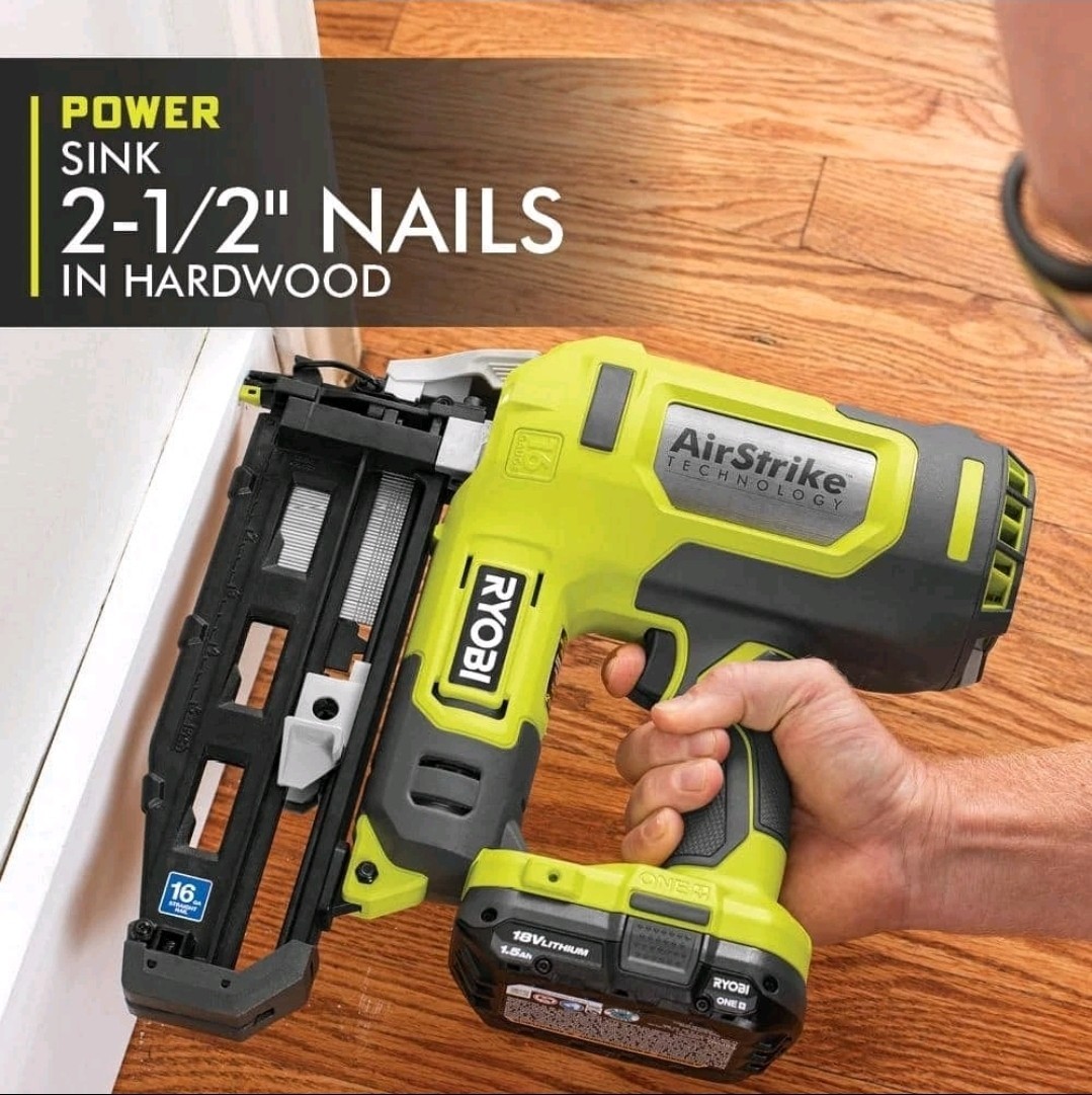 RYOBI P326 18V ONE+ AirStrike 16-Gauge Straight Finish Nailer (Tool Only)