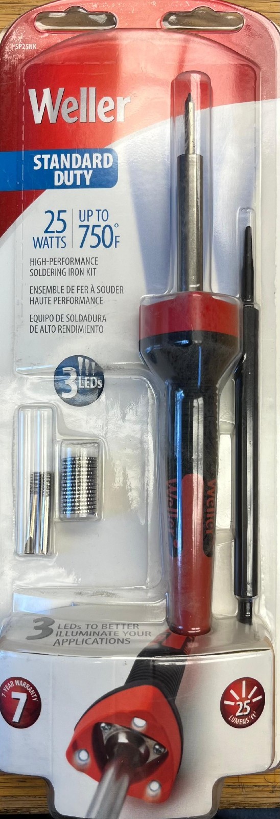 WELLER HIGH PERFORMANCE SOLDERING KIT SP25NK 25 WATTS UP TO 750 F