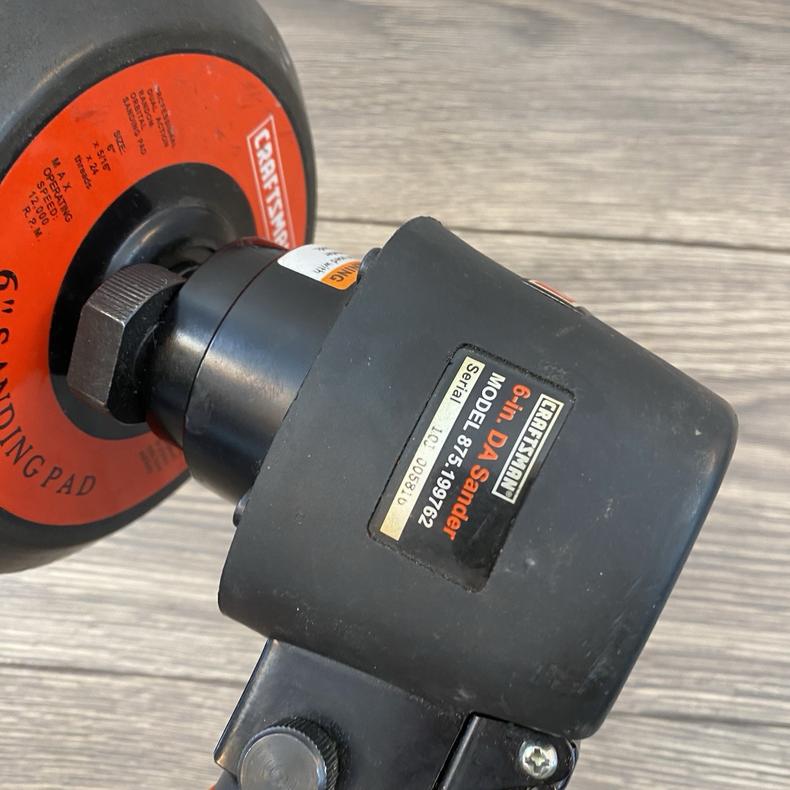 Craftsman 6 in. Dual Action Air Disc Sander 10000 rpm. Used