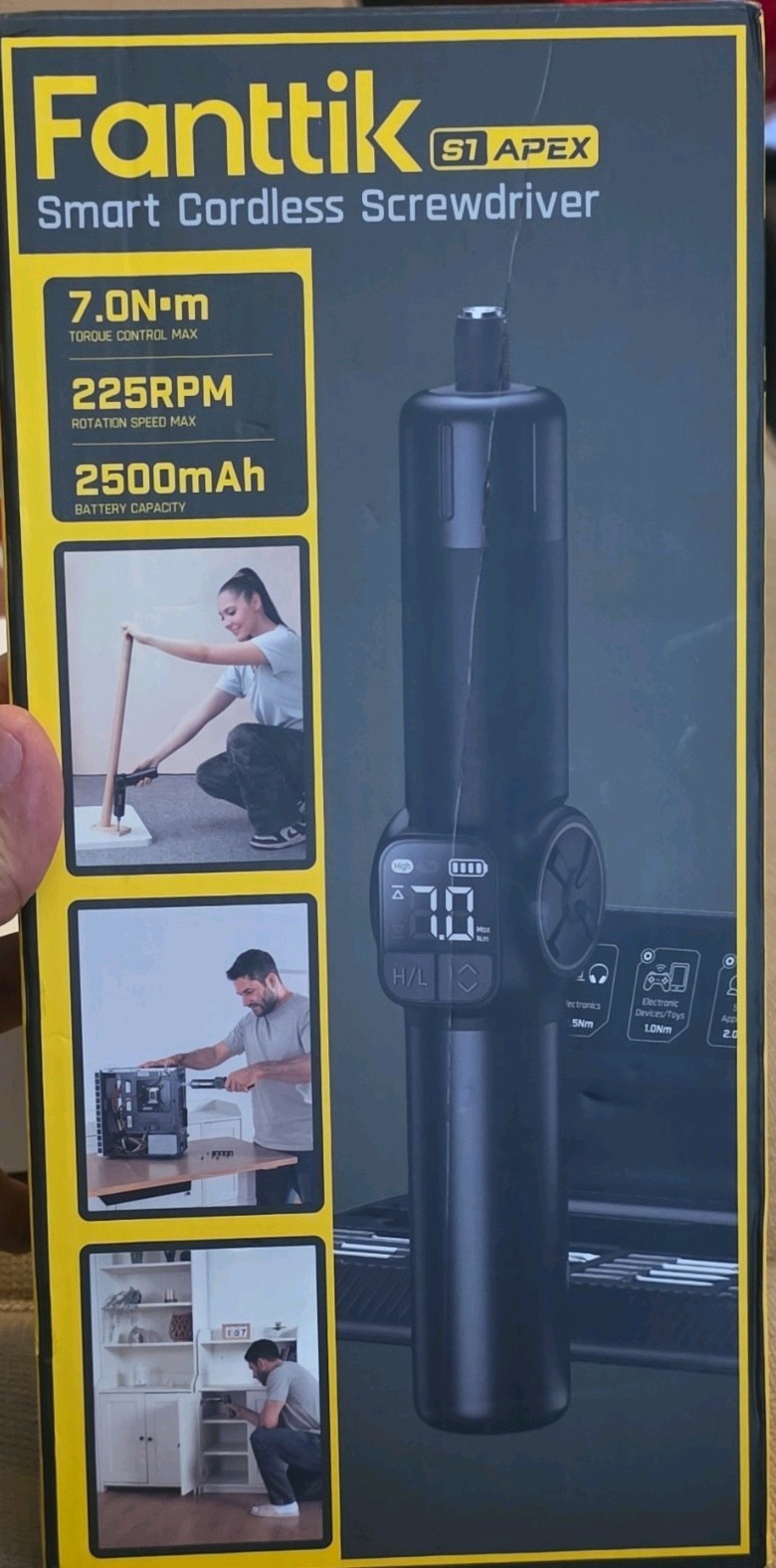 Fanttik Fold S7 Apex Cordless Electric Screwdriver 7N.m 3.7V Case & Bits