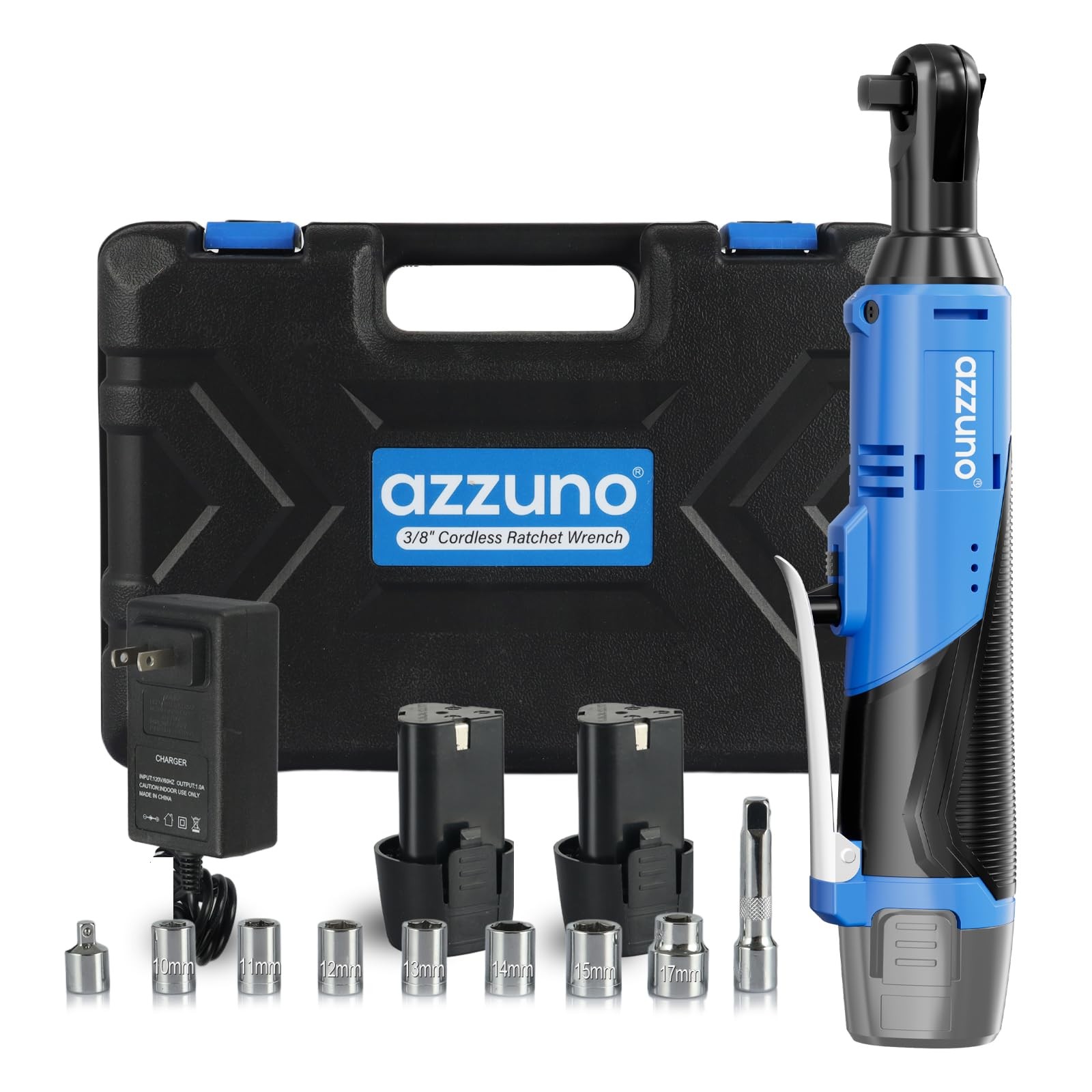 3/8&Prime; Electric Ratchet Wrench Set 30 Ft-lbs Cordless Ratchet Wrench 300 RPM Po…