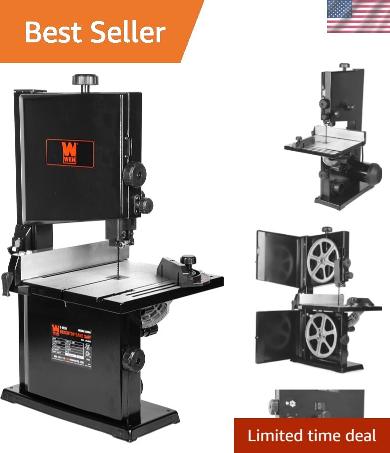 WEN 9&Prime; Band Saw with 2.8 Amp Motor – Precision Cuts for Woodworking Aspirations
