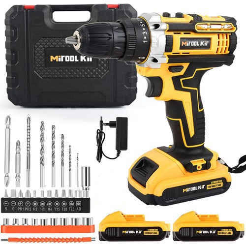 20V Electric Drill 3/8&Prime; Power Tool Cordless Screwdriver Drill Set with Battery
