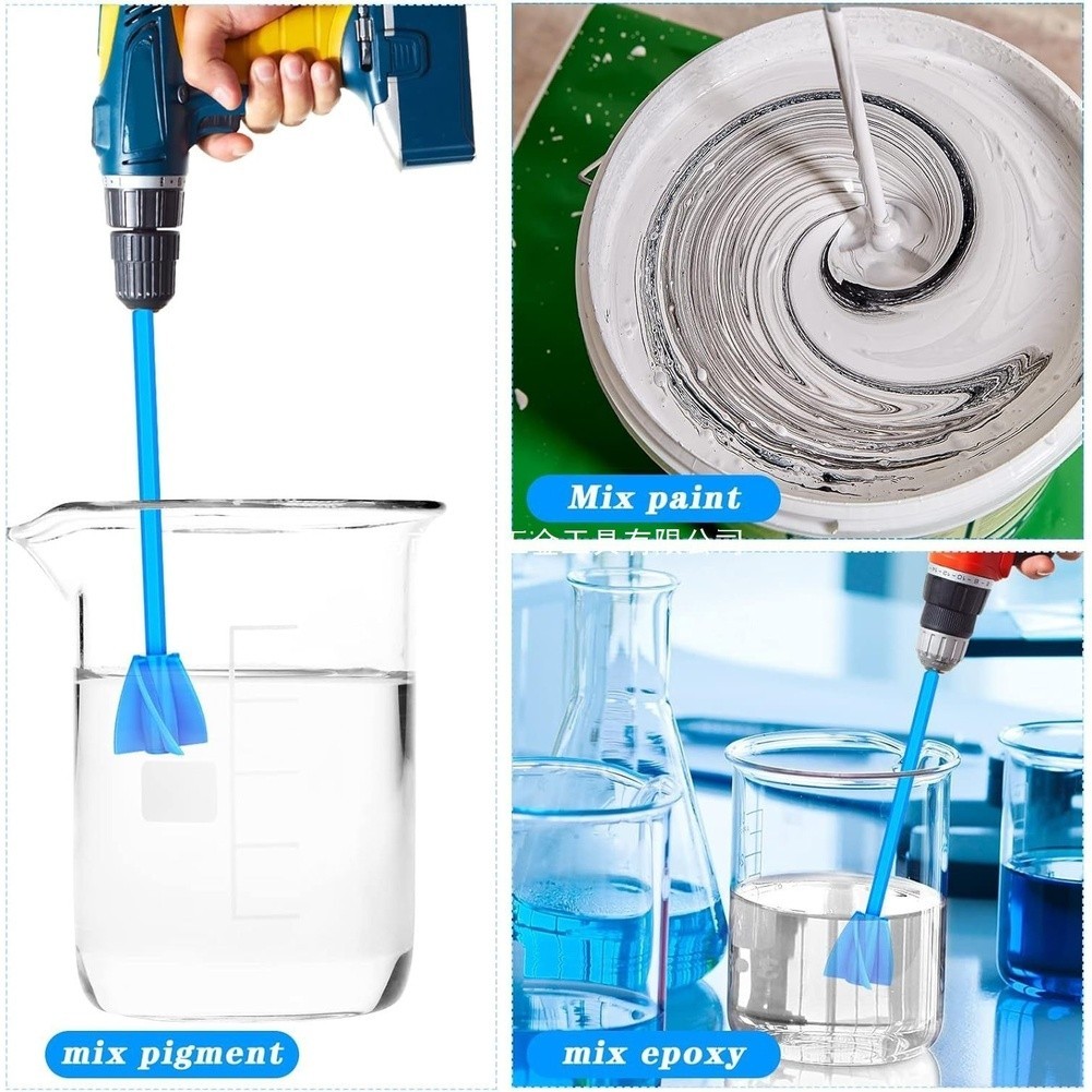 Spiral Four Blade Epoxy Resin Mixer Paddle for Drill Paint Stirrer Tool
