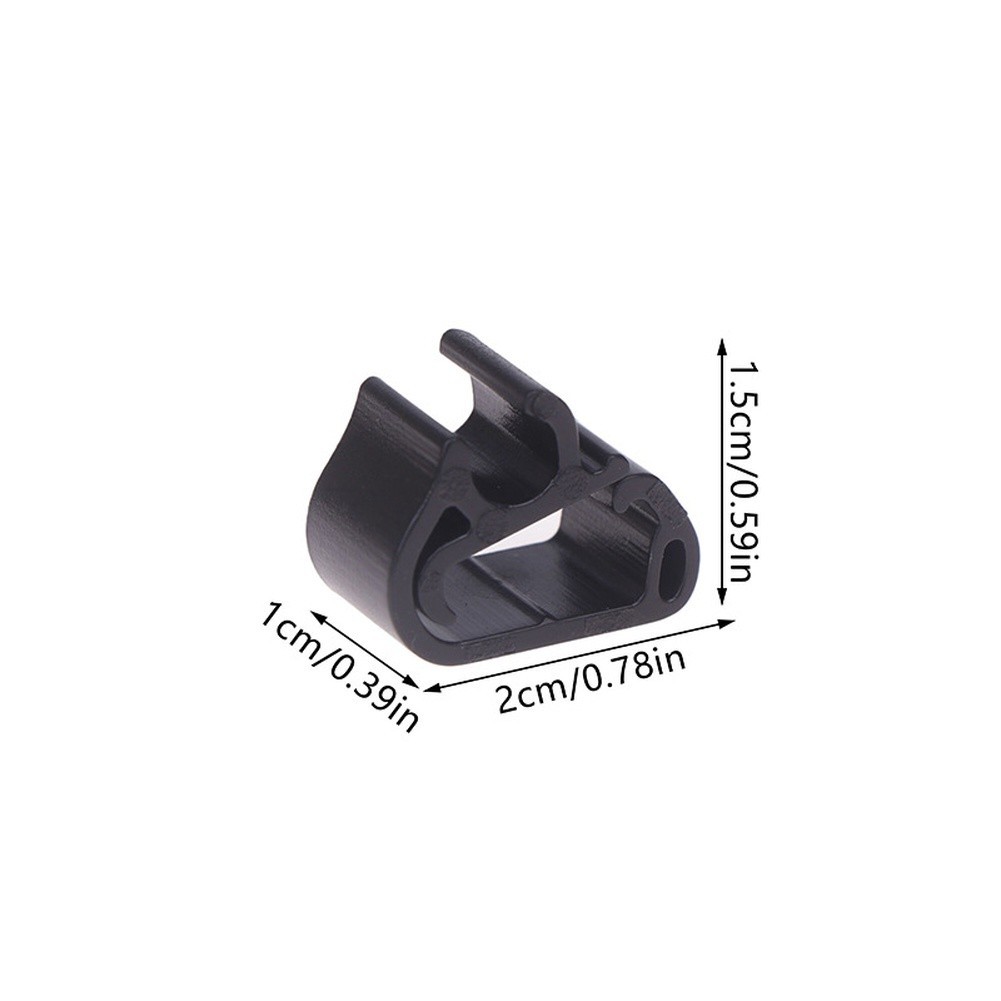 Windshield Wiper Arm Spray Pipe Clip Holder Plastic Fastener Fits Cars 2 Pieces