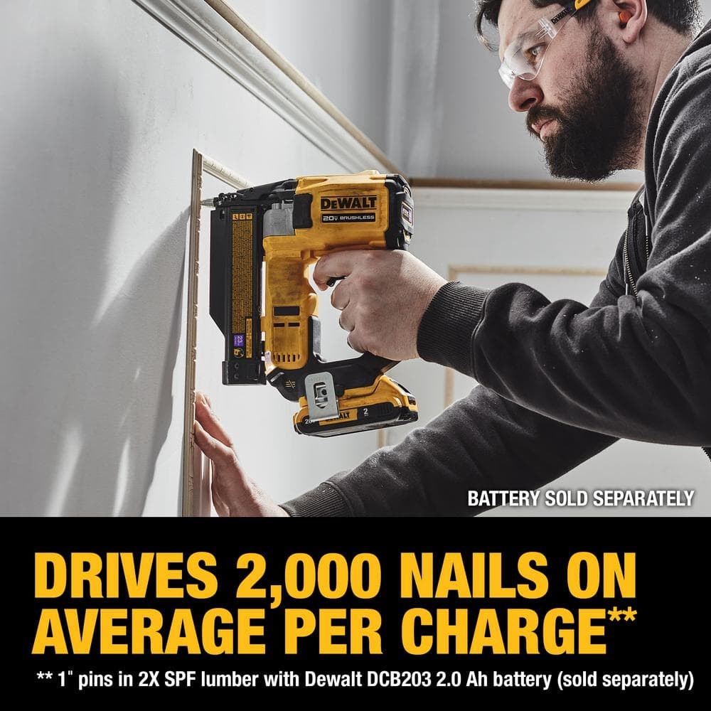 DEWALT ATOMIC 20V MAX Lithium Ion Cordless 23 Gauge Pin Nailer Tool Only