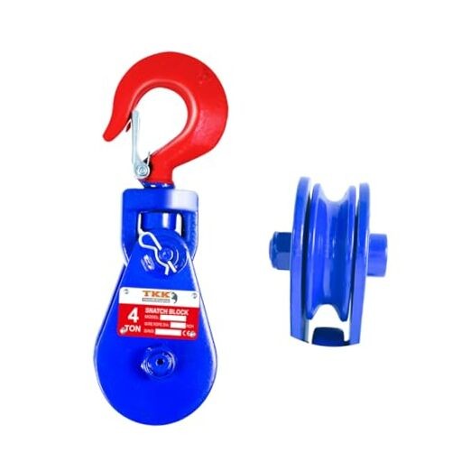 4 Ton Snatch Block with Hook – 8800lbs Capacity, 4.5&Prime; 4 Ton 4.5&Prime; Sheave