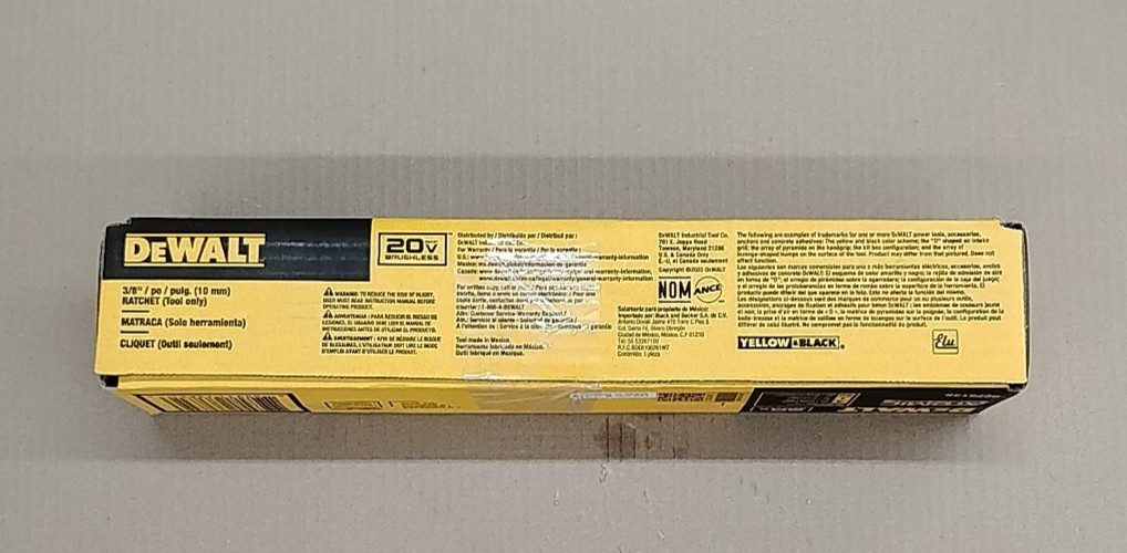 DEWALT ATOMIC COMPACT SERIES 20V MAX Brushless 3/8 » Ratchet DCF513B (Tool Only)