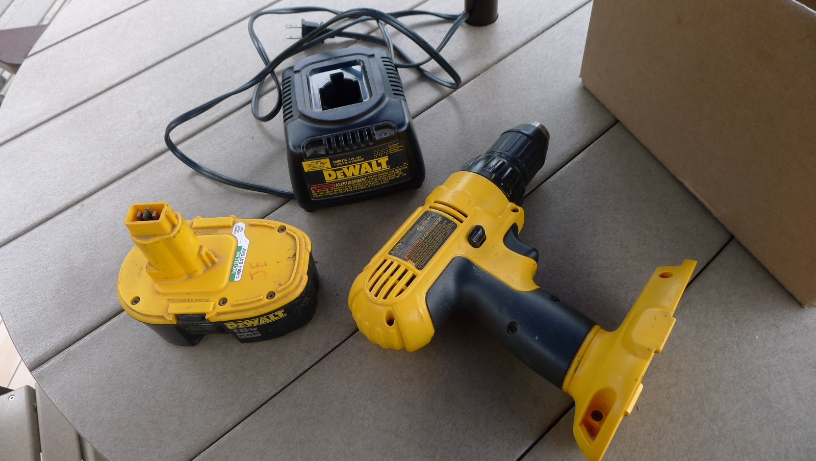 DEWALT DC970 DRILL DRIVER, W, CHARGER, 18V, 1/2&Prime; CHUCK