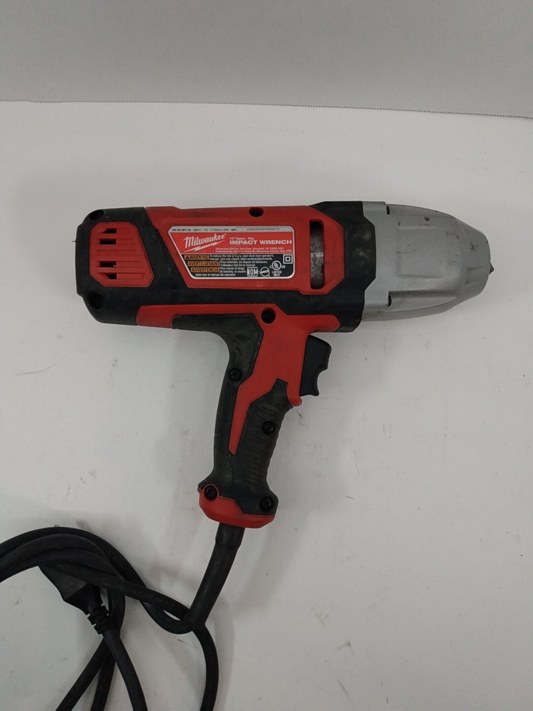 Milwaukee 9071-20 BROKEN 1/2&Prime; Impact Wrench W/Rocker Switch/Friction Ring BROKEN