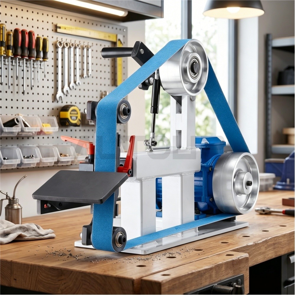 2 Inch x 72 Inch Belt Grinder Sander Variable Speed VFD 3 Grinding Moulds Metal