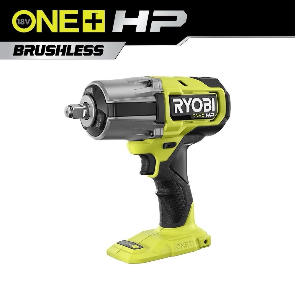 Ryobi PBLIW01K1 Brushless 18V 1/2&Prime; High Torque Impact Wrench TOOL ONLY