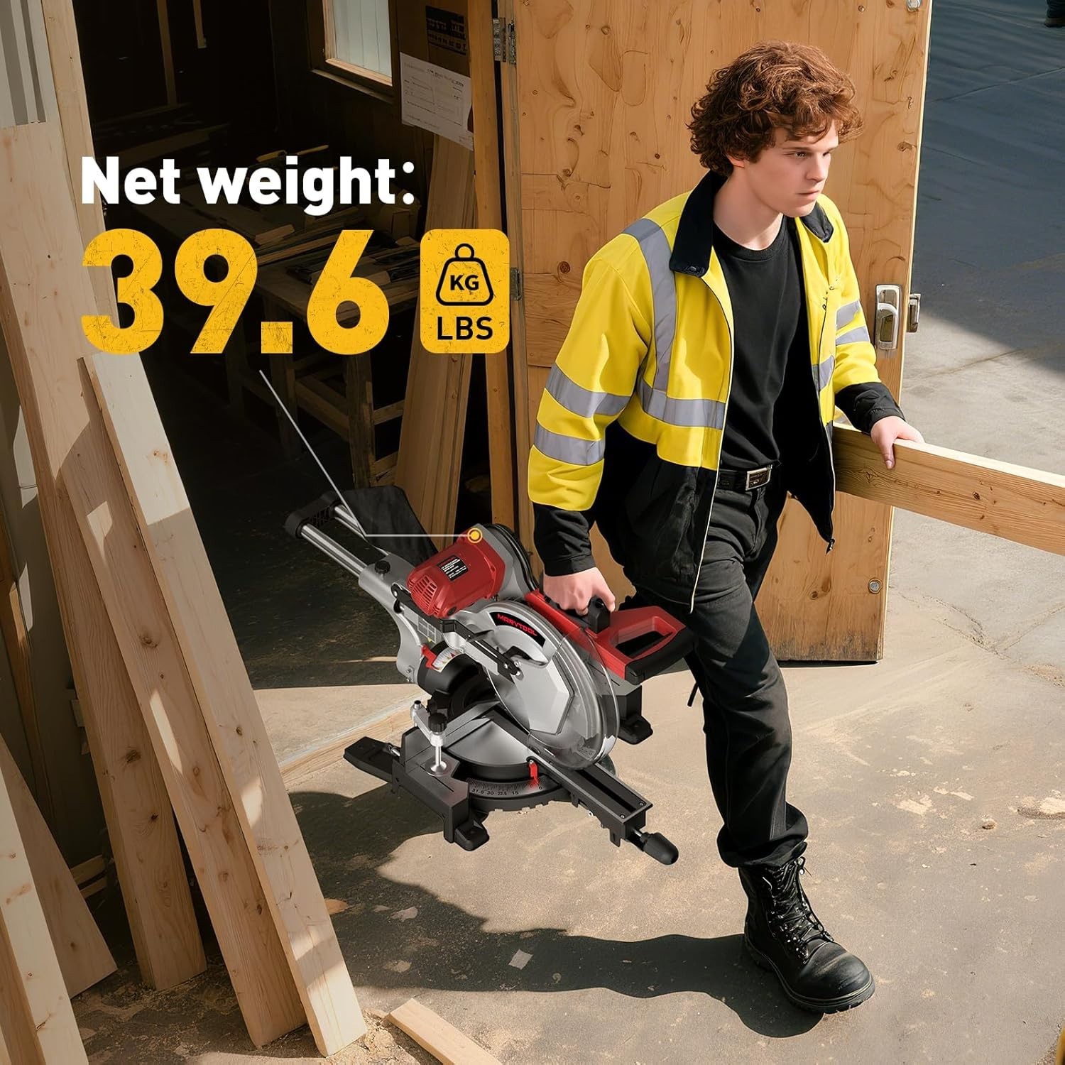 12inch Miter Saw Double Bevel Cutting (-45/0/+45) Miter Saw With Extension Table