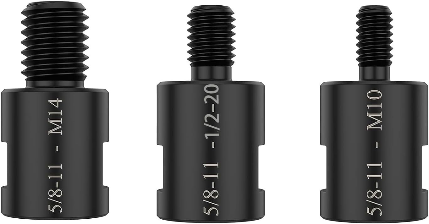 5/8&Prime;-11 Angle Grinder Thread Arbor Adapter,5/8&Prime;-11 to M10(3/8&Prime;),M14 & 1/2-20UNC
