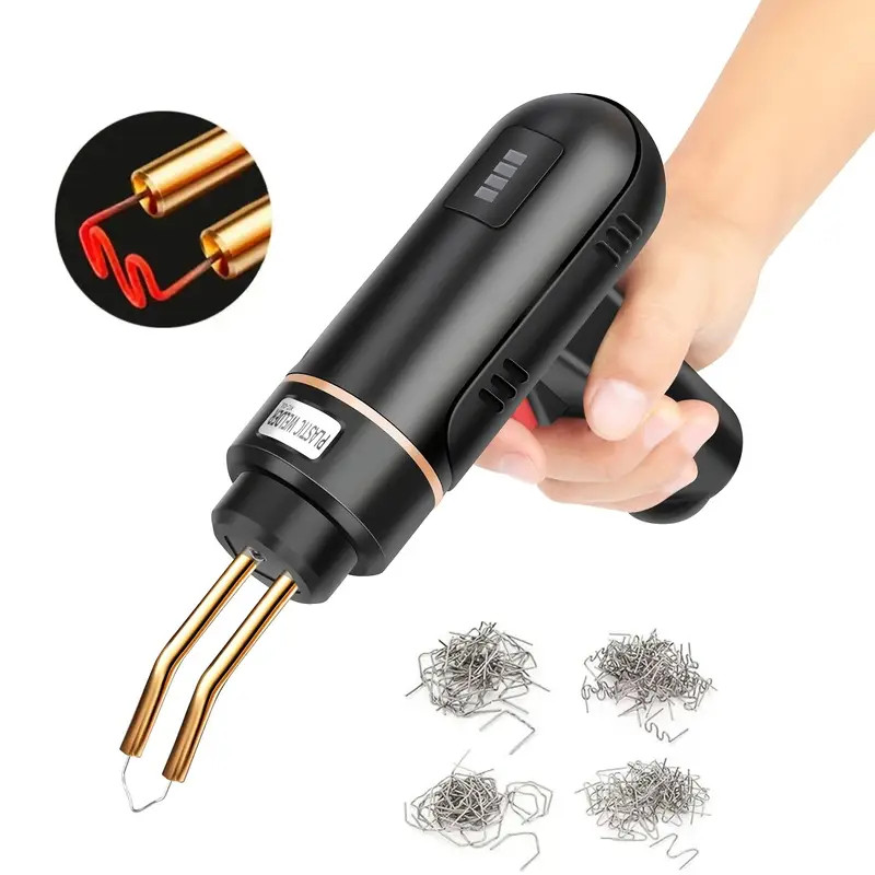 Plastic Welder Kit Soldering Hot Stapler Bumper Repair Welding Gun 400 Staples
