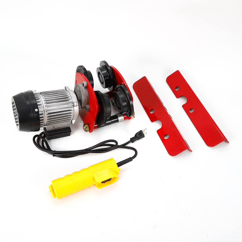 500W Electric Overhead Motor Winch Hoist 2200lbs Lift Garage Crane 1400r/Min
